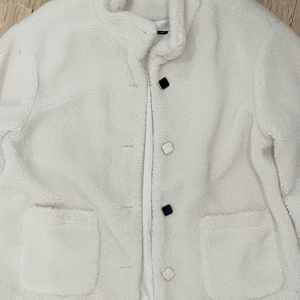 Cozy White Fleece Jacket
